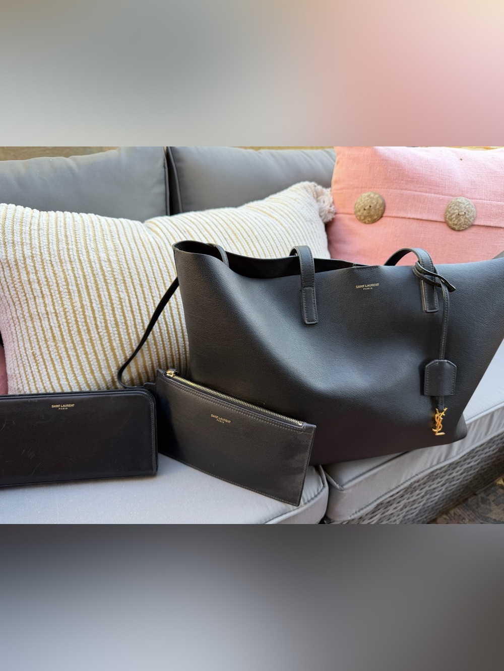 YSL Saint Laurent Tote and Wallet